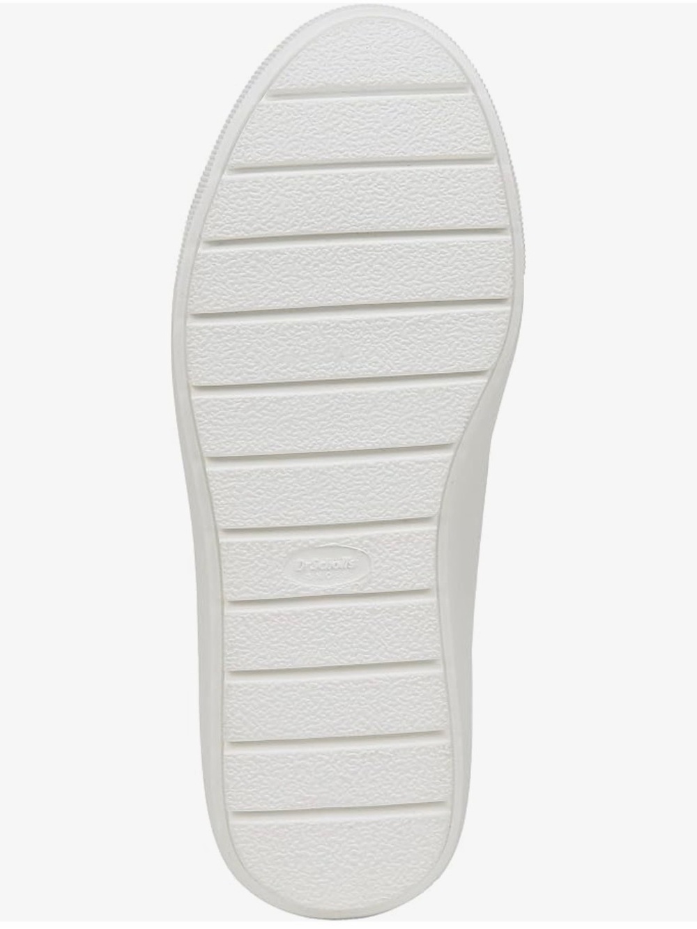 Dr. Scholl's White Knit Platform Sneakers with Brown Accent - Picture 5 of 12